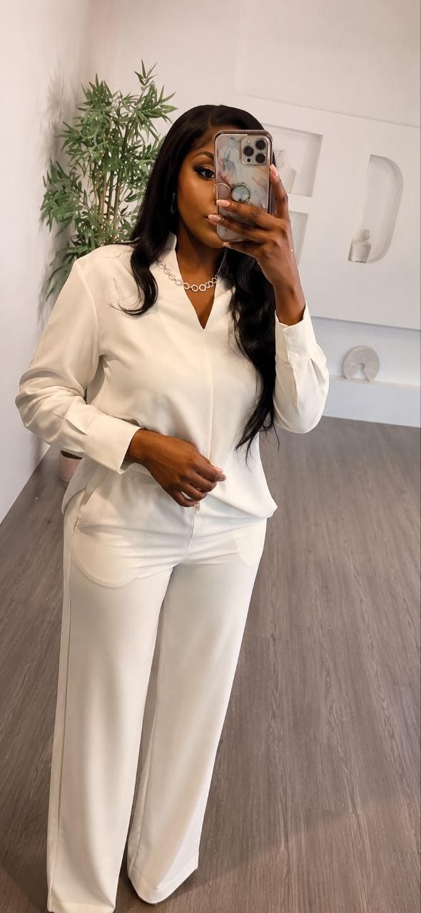 Premium Two-Piece Black & White Tracksuit Set
