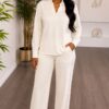 Premium Two-Piece Black & White Tracksuit Set