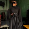 Premium Black Pleated Dress - Wholesale B2B
