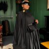 Premium Black Pleated Dress - Wholesale B2B