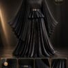 Premium Black Pleated Dress - Wholesale B2B