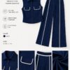 Premium Pinstriped Two-Piece Jumpsuit Set