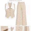 Premium Two-Piece Beige Suit Set - Wholesale