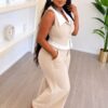 Premium Two-Piece Beige Suit Set - Wholesale