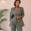 Premium Pinstripe Three-Piece Suit Set - Wholesale