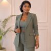 Premium Pinstripe Three-Piece Suit Set - Wholesale