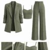 Premium Pinstripe Three-Piece Suit Set - Wholesale