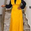 Navy Green Two-Piece Vest Dress Set