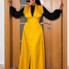 Navy Green Two-Piece Vest Dress Set