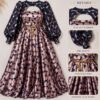 Luxe Elegance Puff Sleeve Satin Ball Gown Dress