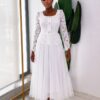 Premium White Lace Dress - Wholesale B2B