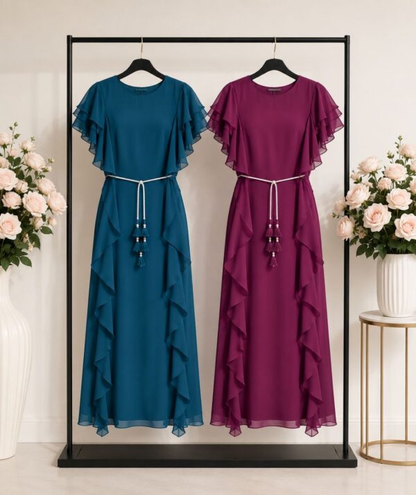 Elegant Color Block Shirt Dress