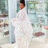 Elegant White Two-Piece Pleated Set