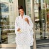 Elegant White Two-Piece Pleated Set