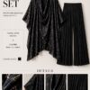Premium Two-Piece Black Ensemble Set