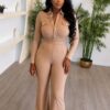 Premium Beige Jumpsuit - Wholesale
