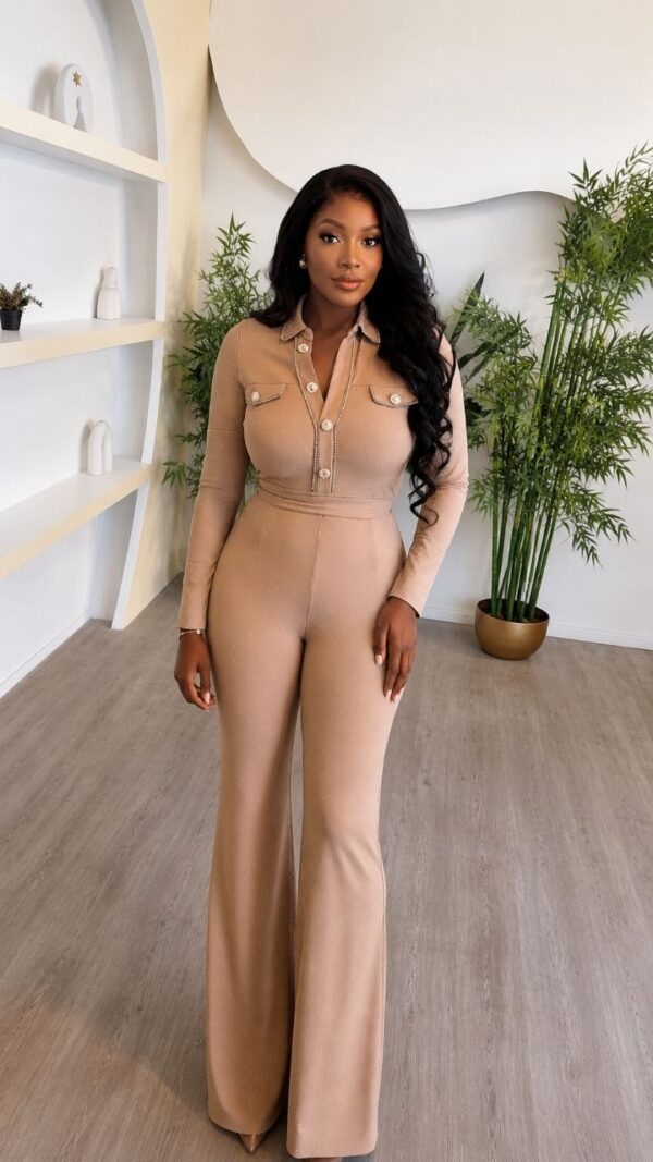 Premium Beige Jumpsuit - Wholesale