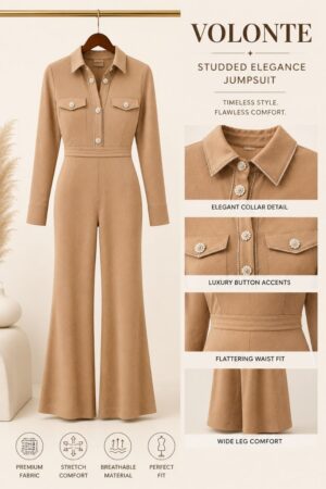 Premium Beige Jumpsuit - Wholesale