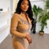 Premium Beige Jumpsuit - Wholesale