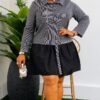 Elegant Color Block Shirt Dress