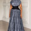 Leopard Print Maxi Dress with Belt - Wholesale