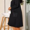 Elegant Color Block Shirt Dress