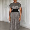 Premium Gray Evening Dress - Wholesale