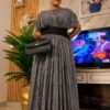 Premium Gray Evening Dress - Wholesale