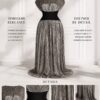 Premium Gray Evening Dress - Wholesale