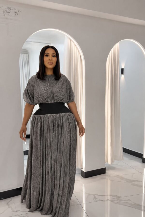 Premium Gray Evening Dress - Wholesale