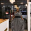 Premium Gray Evening Dress - Wholesale