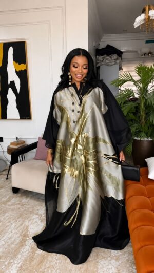 Premium Black Boubou Dress - Wholesale Fashion