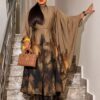 Premium Brown Kimono Pants Set