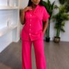 Premium Pink Two-Piece Pajama Set