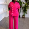 Premium Pink Two-Piece Pajama Set