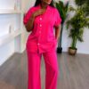 Premium Pink Two-Piece Pajama Set