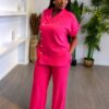 Premium Pink Two-Piece Pajama Set