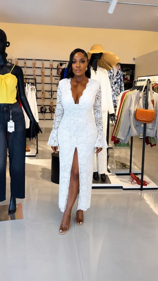 Premium White Lace Dress - Wholesale B2B