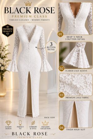 Premium White Lace Dress - Wholesale B2B