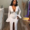 Premium White Lace Dress - Wholesale B2B