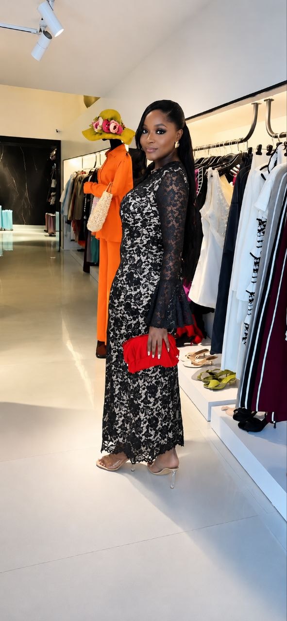 Black Lace Wrap Dress - Premium Wholesale
