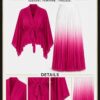 Two-Piece Pleated Set - Pink & White