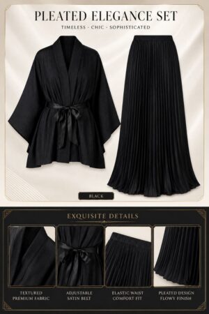Premium Two-Piece Pleated Set - Wholesale Fashion