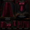Volonte Premium Burgundy Two-Piece Corset Set