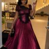 Volonte Premium Burgundy Two-Piece Corset Set