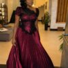 Volonte Premium Burgundy Two-Piece Corset Set