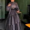 Premium Two-Piece Polka Dot Set with Pleated Skirt