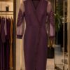 Elegant Color Block Shirt Dress