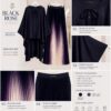 Premium Purple Kimono and Pleated Skirt Set