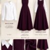 Premium Two-Piece Burgundy Vest Set